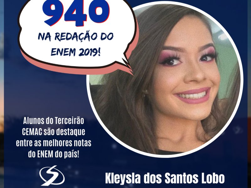 CEMAC comemora o excelente desempenho no ENEM dos alunos do Terceirão 2019